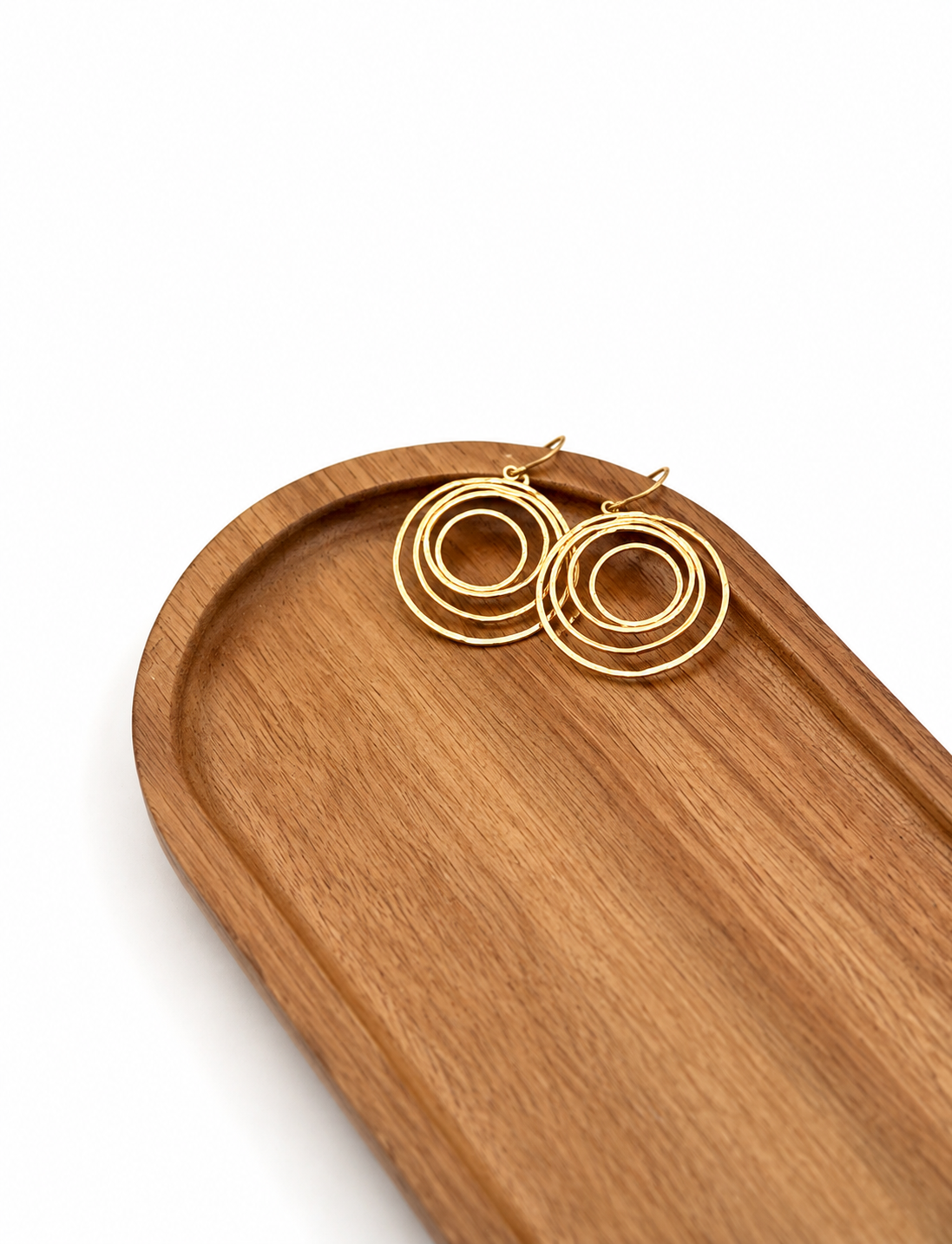 Handmade Spiral Gold Earrings