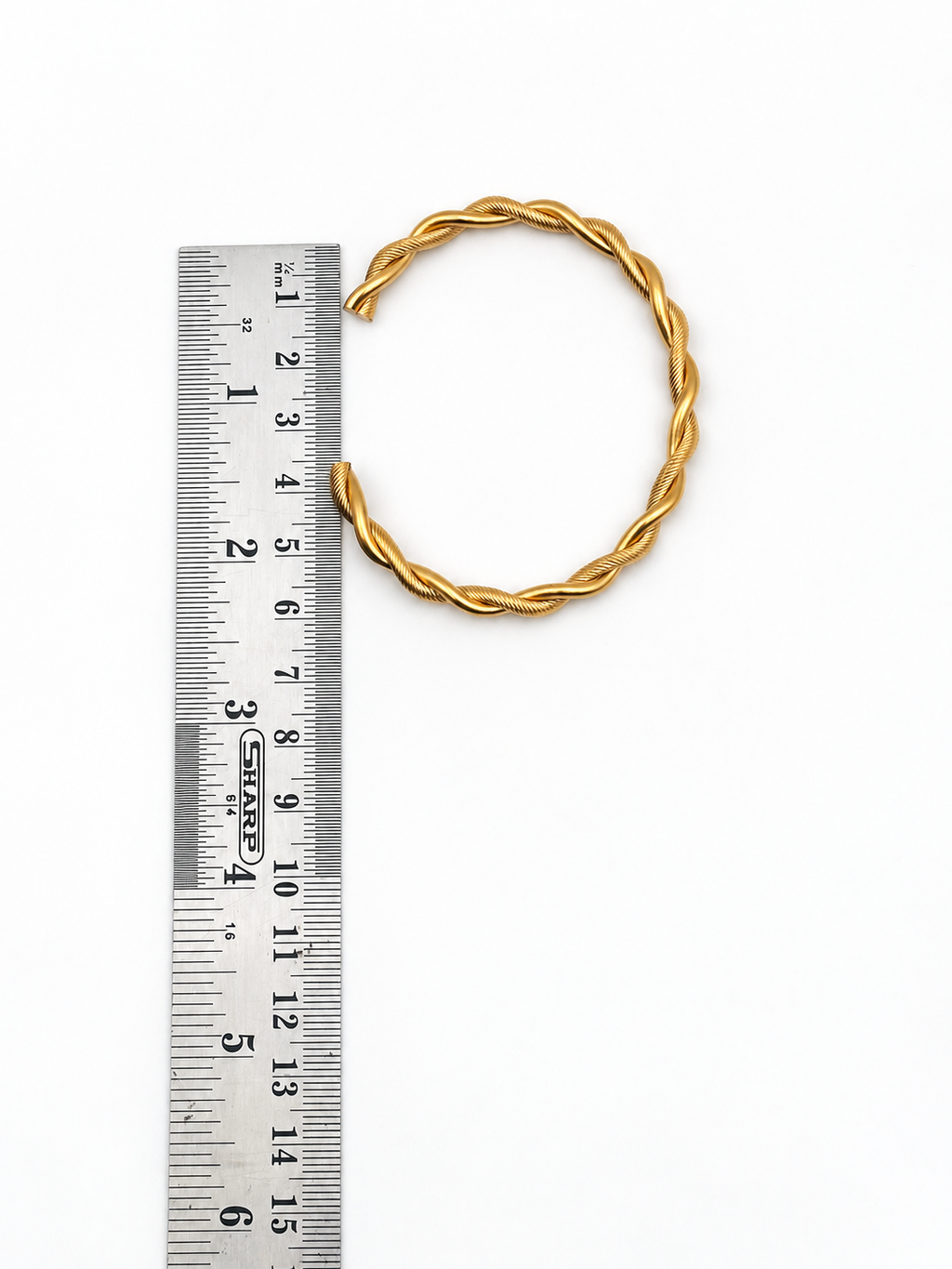 The Dual-Tone Twist Bangle