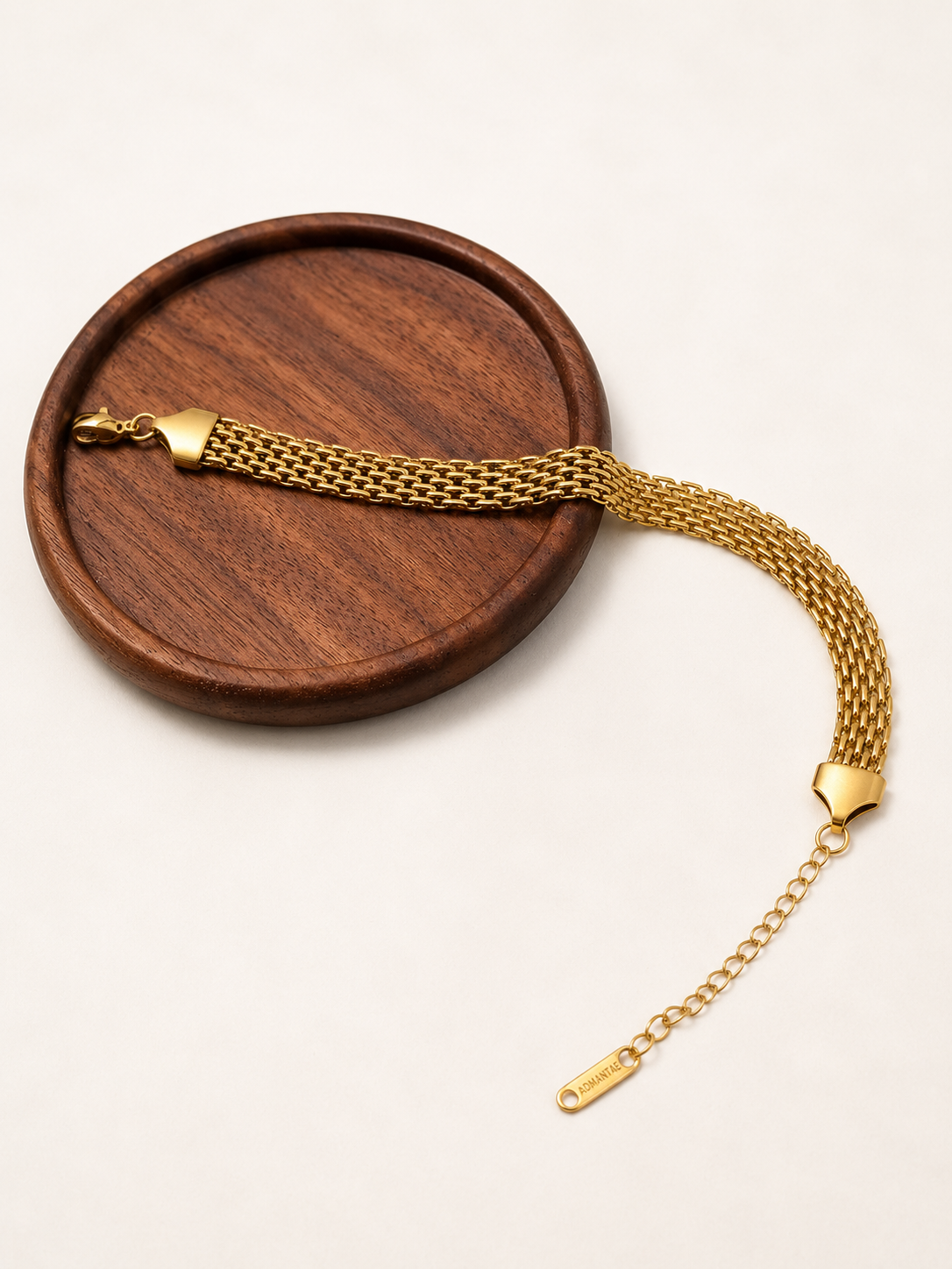 Bold Gold Mesh Bracelet