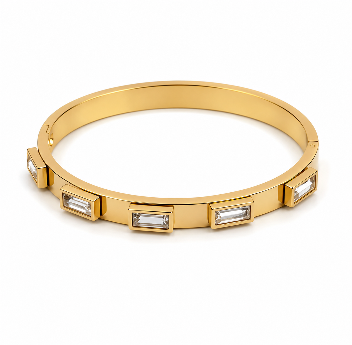 The Baguette Crystal Bangle