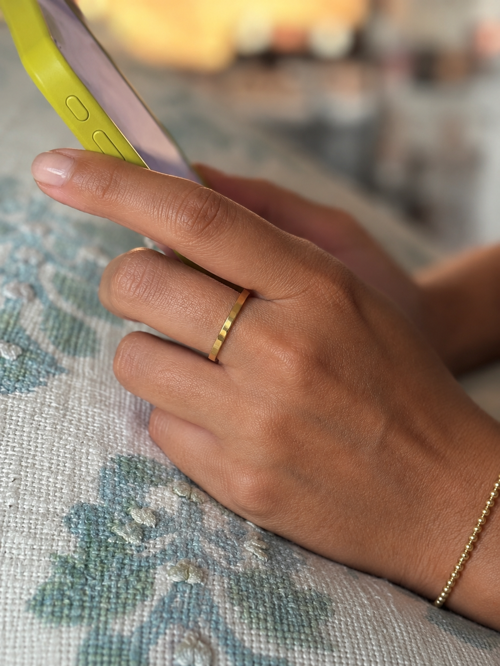 Barely-There Stacker Ring - Gold , Silver , Rose Gold