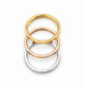 Barely-There Stacker Ring - Gold , Silver , Rose Gold