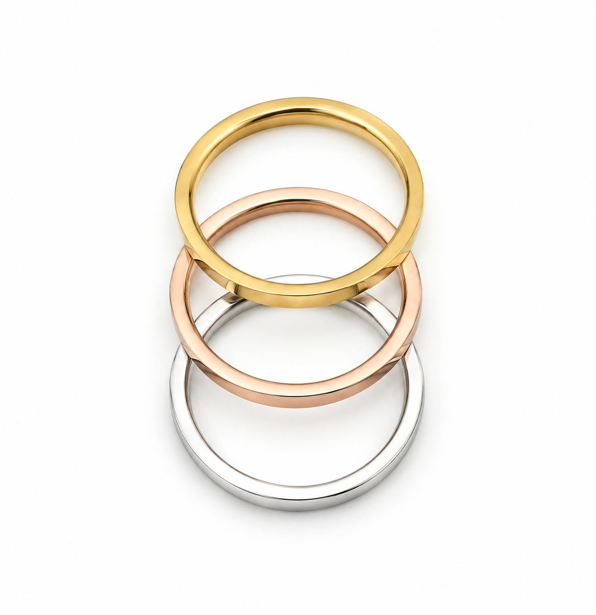 Barely-There Stacker Ring - Gold , Silver , Rose Gold