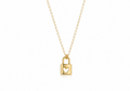 Golden Heart Lock Necklace - 14K Gold filled