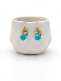 Handmade Confetti Drop Multi Gemstone Earrings
