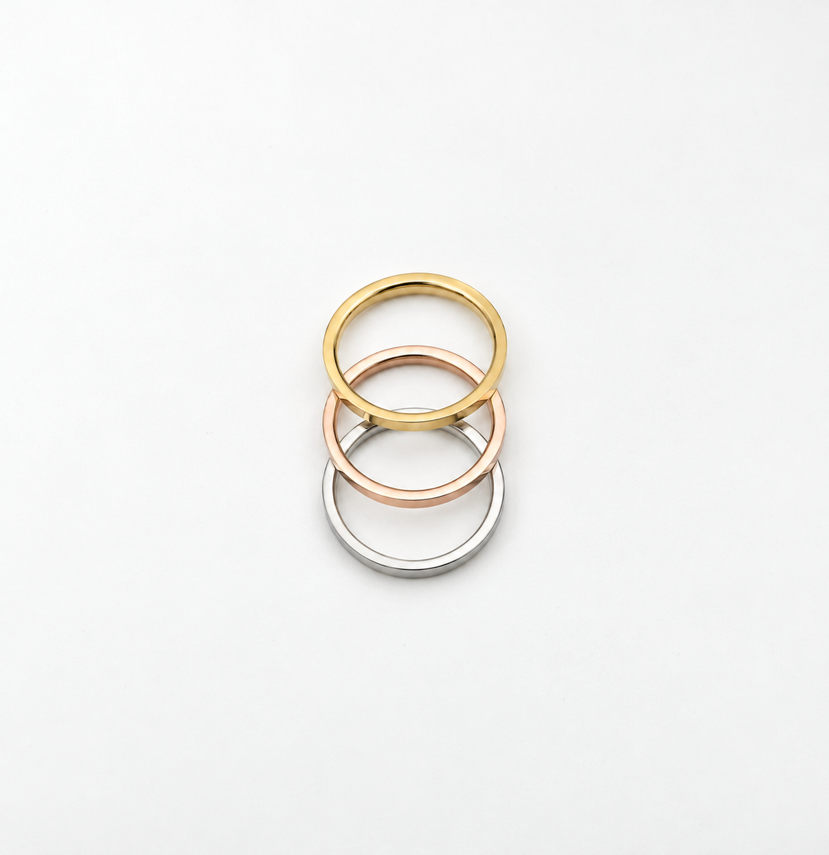 Barely-There Stacker Ring - Gold , Silver , Rose Gold