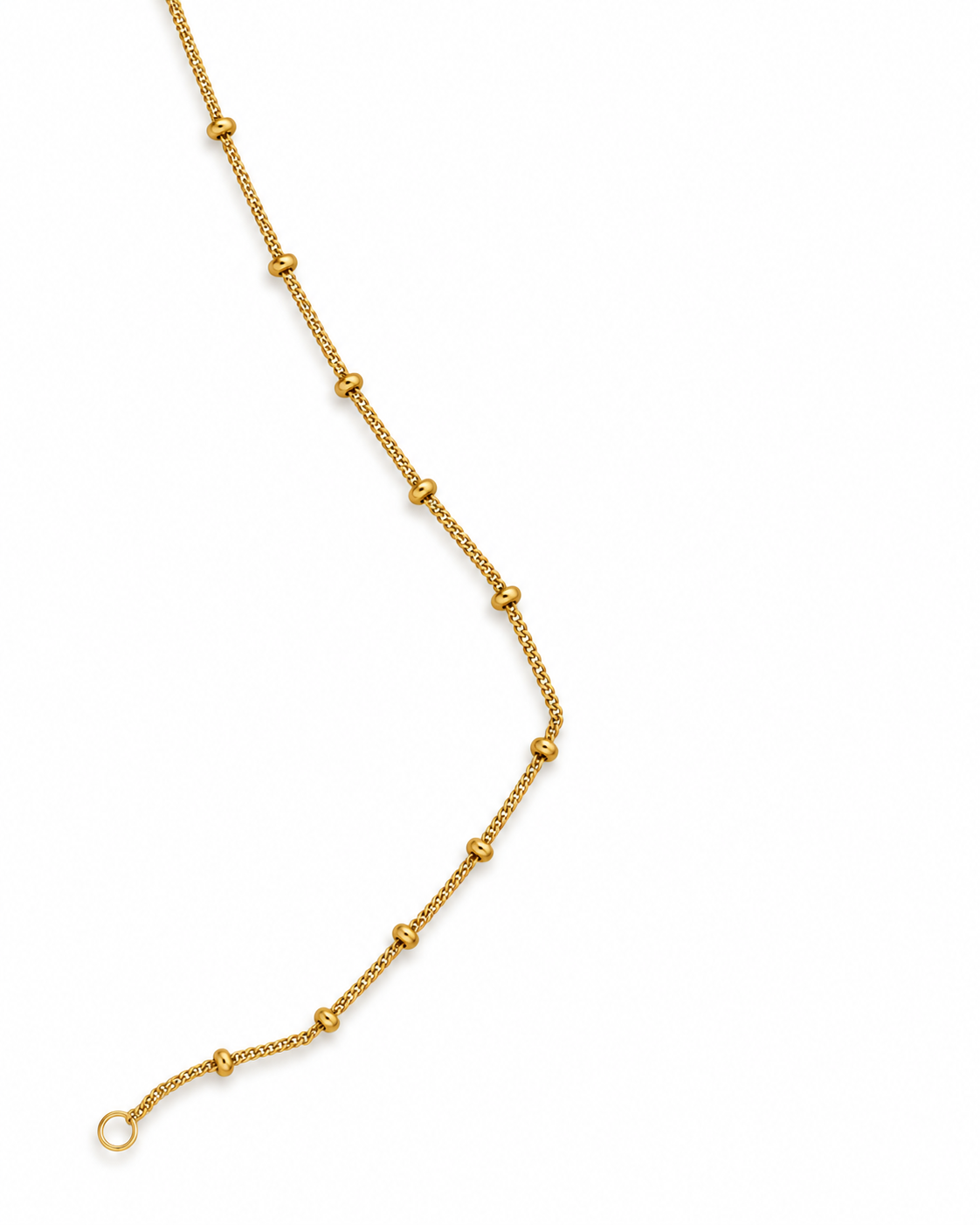 14K Gold Filled Satellite Chain Necklace – 18 Inch Dainty Bead Chain