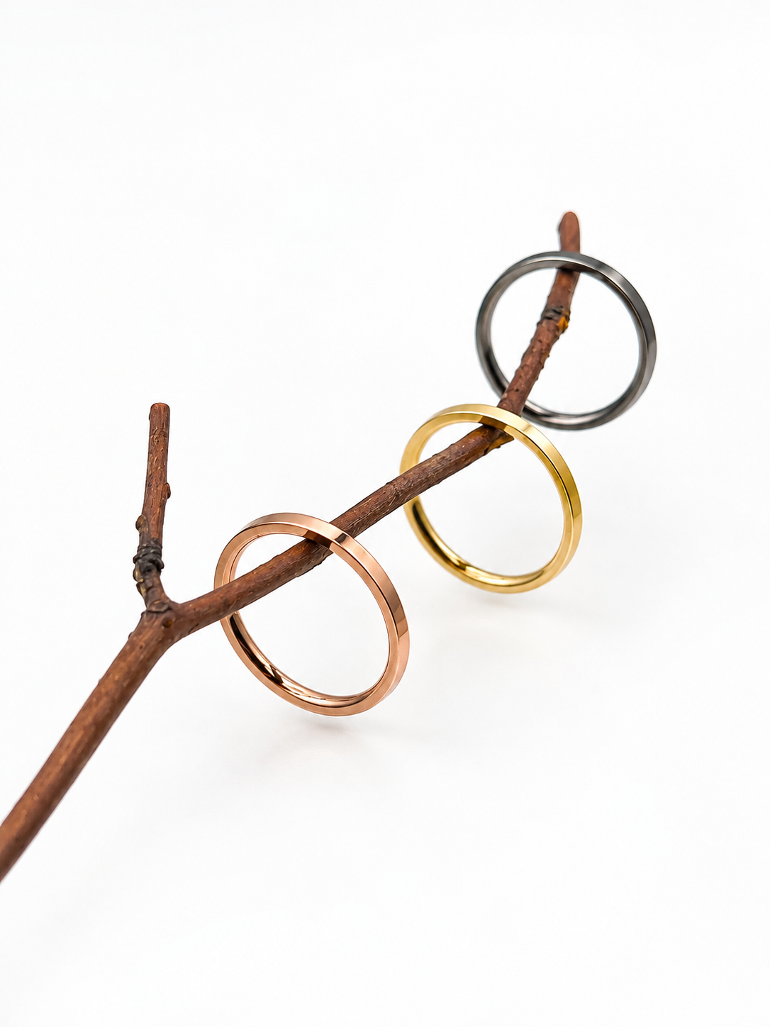 Barely-There Stacker Ring - Gold , Silver , Rose Gold