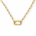 Handmade Infinity Lock Paperclip Link Necklace
