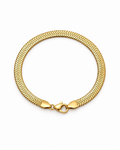Gold plated 5mm Snake Chain Bracelet - Waterproof & Tarnish-Free