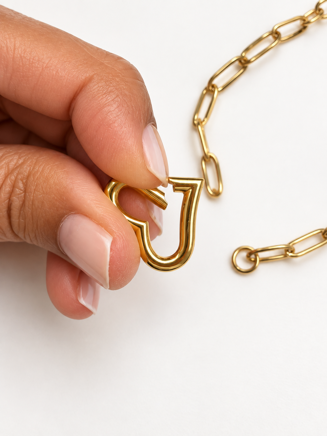 Sweetheart Carabiner Paperclip Chain