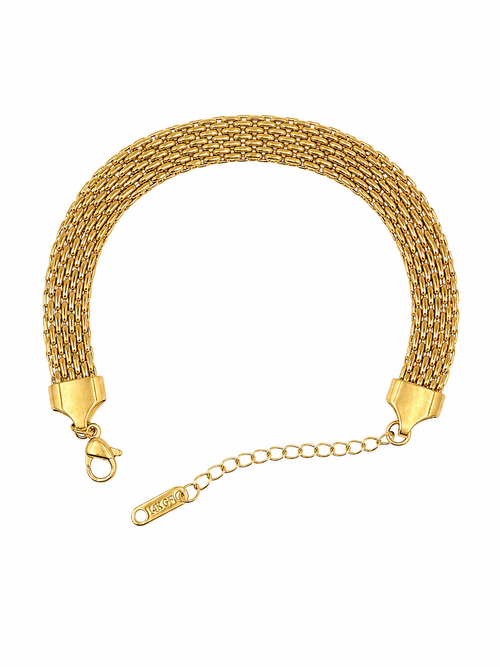 Bold Gold Mesh Bracelet