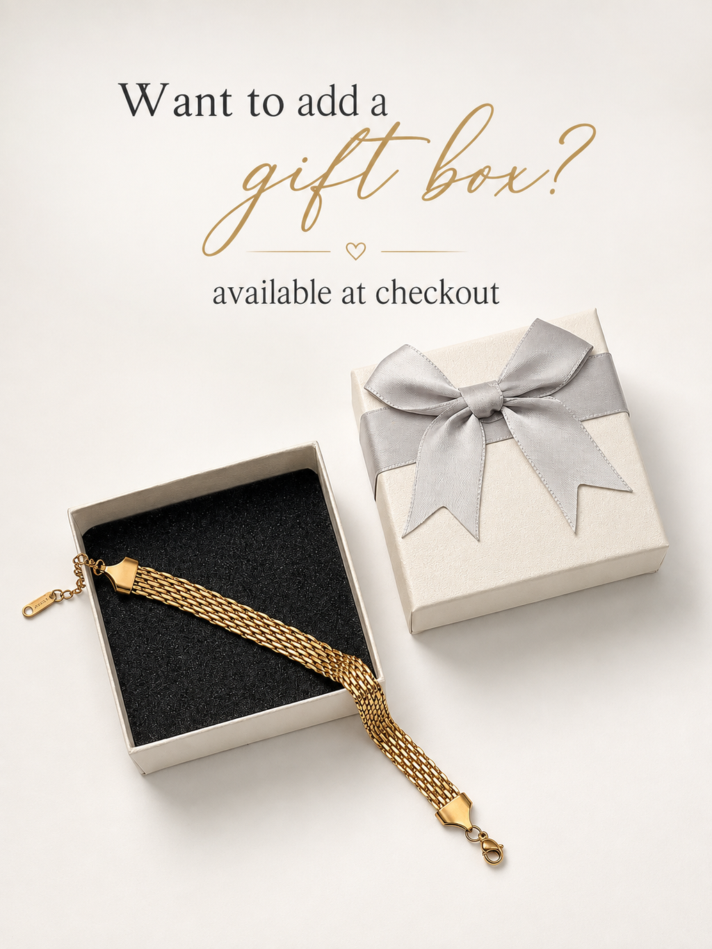 Bold Gold Mesh Bracelet