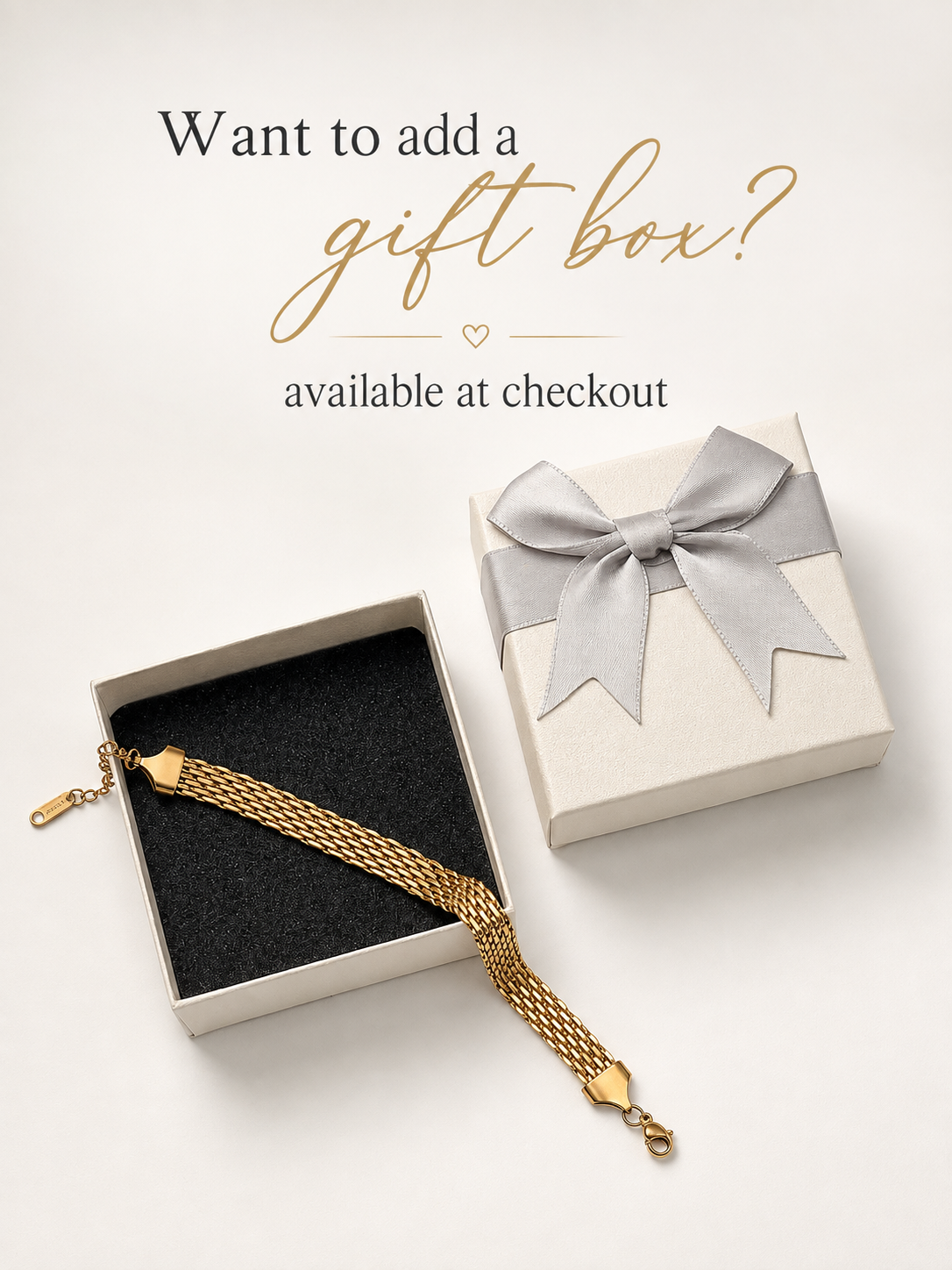 Bold Gold Mesh Bracelet