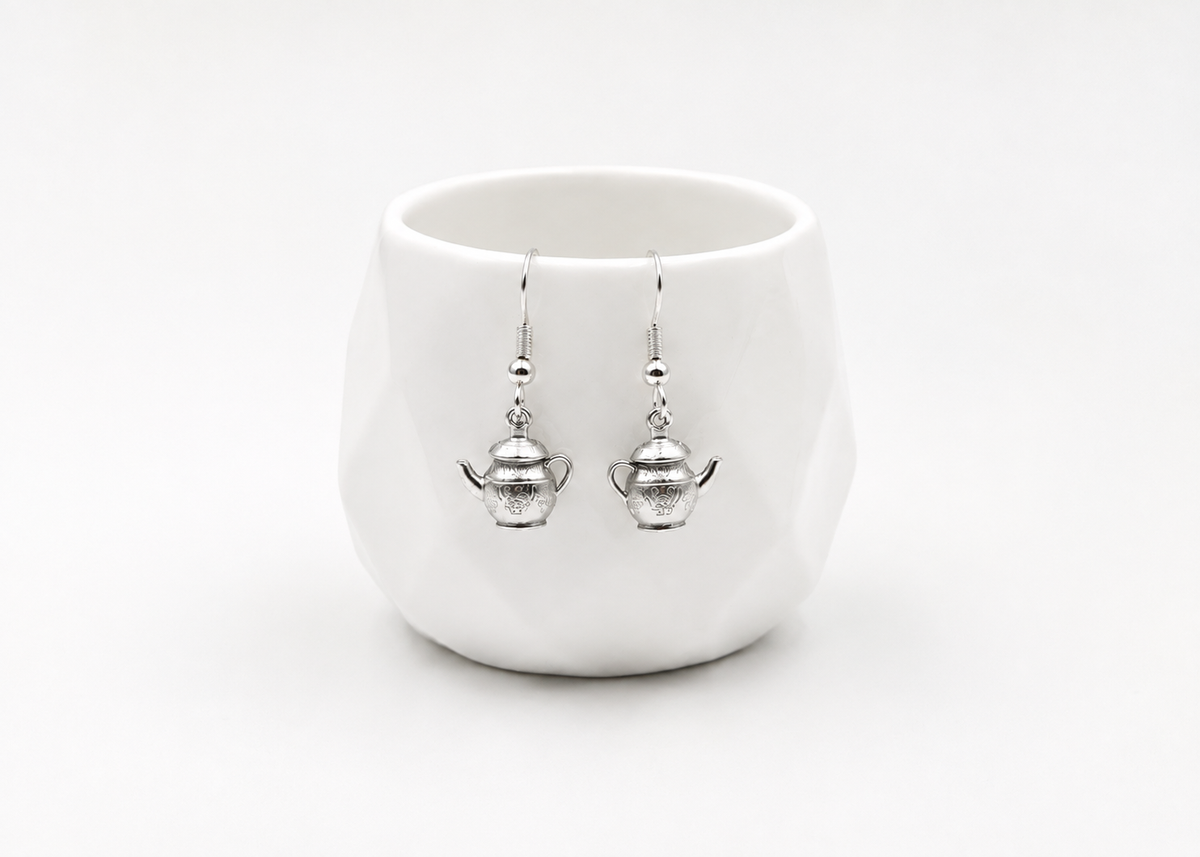 I'm a Little Teapot Silver Dangles