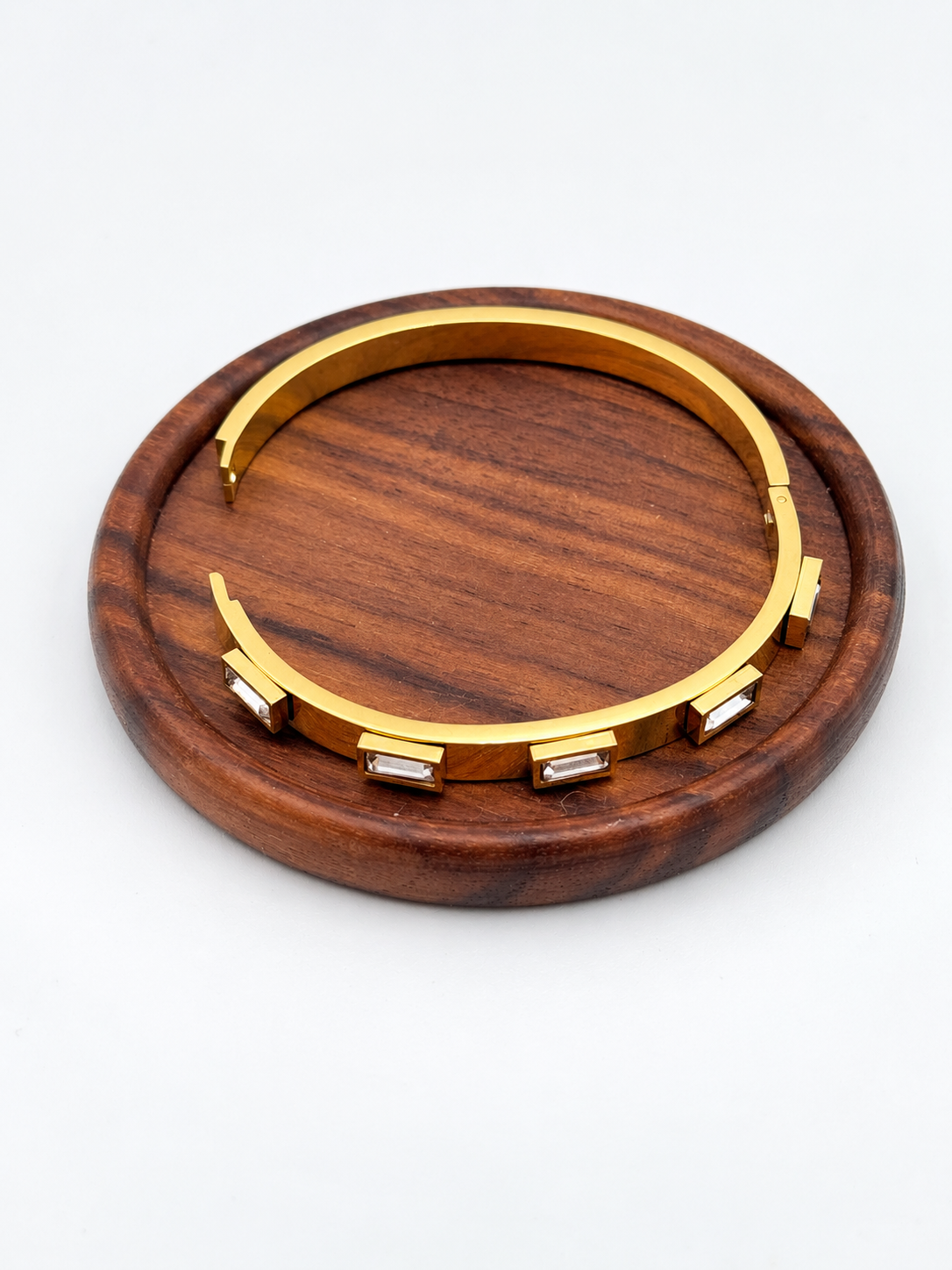 The Baguette Crystal Bangle