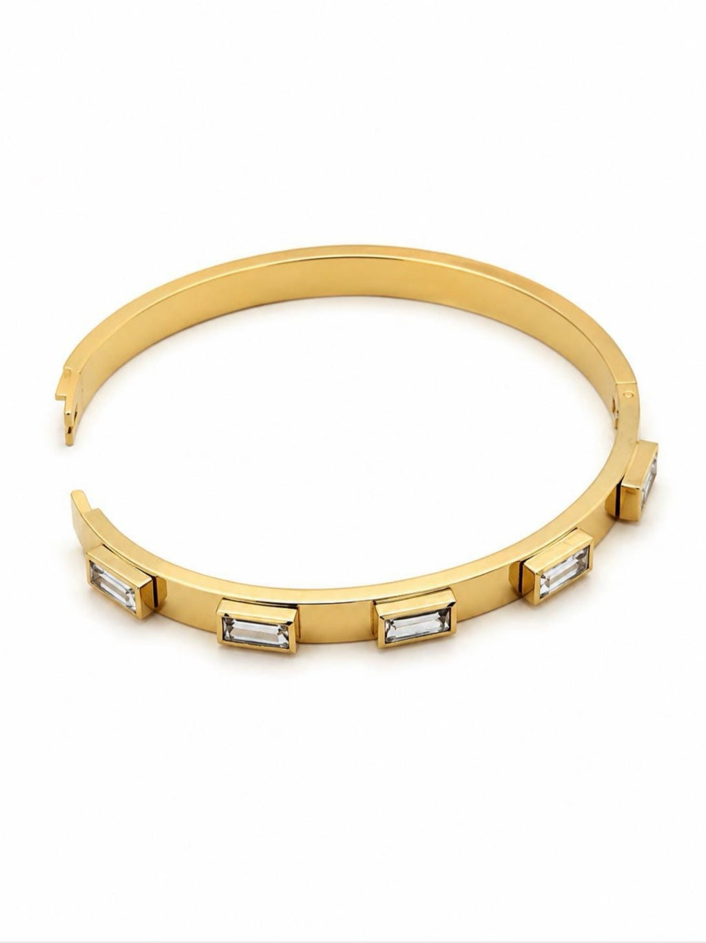 The Baguette Crystal Bangle
