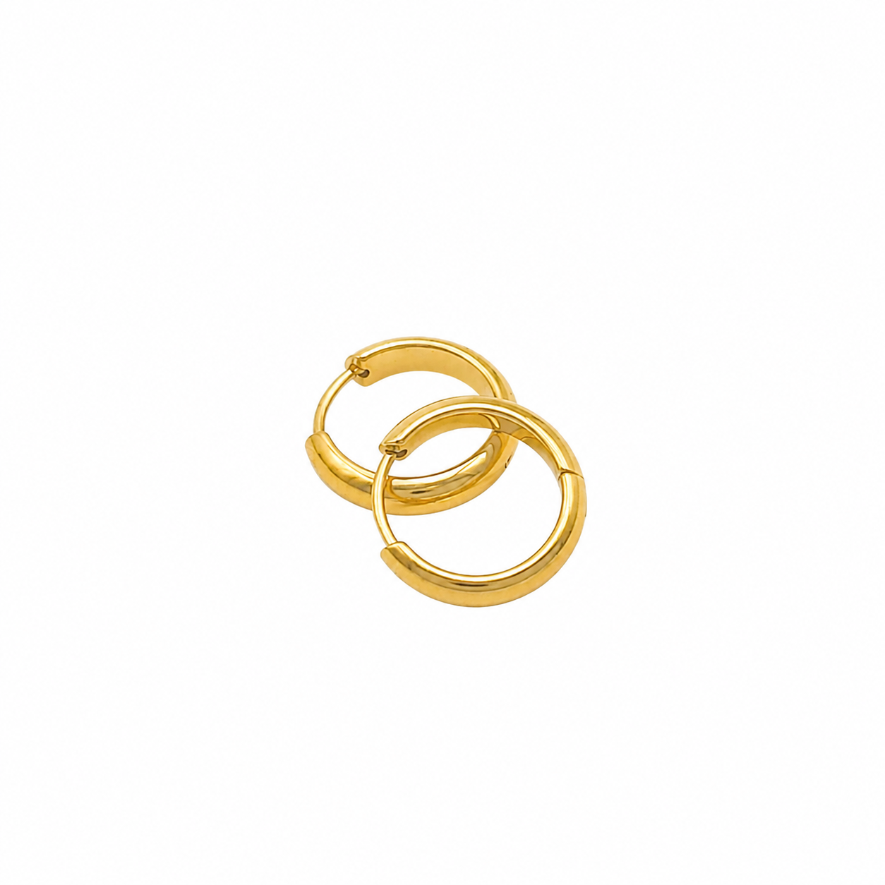 Classic 18K Gold-Plated Huggie Hoop Earrings